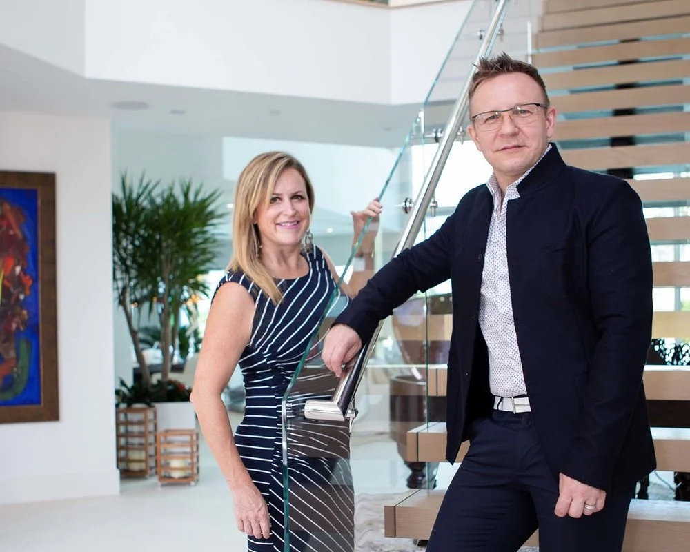 Voytek Faber and Jennifer Blanchette  is featured in Florida Home and Garden magazine
