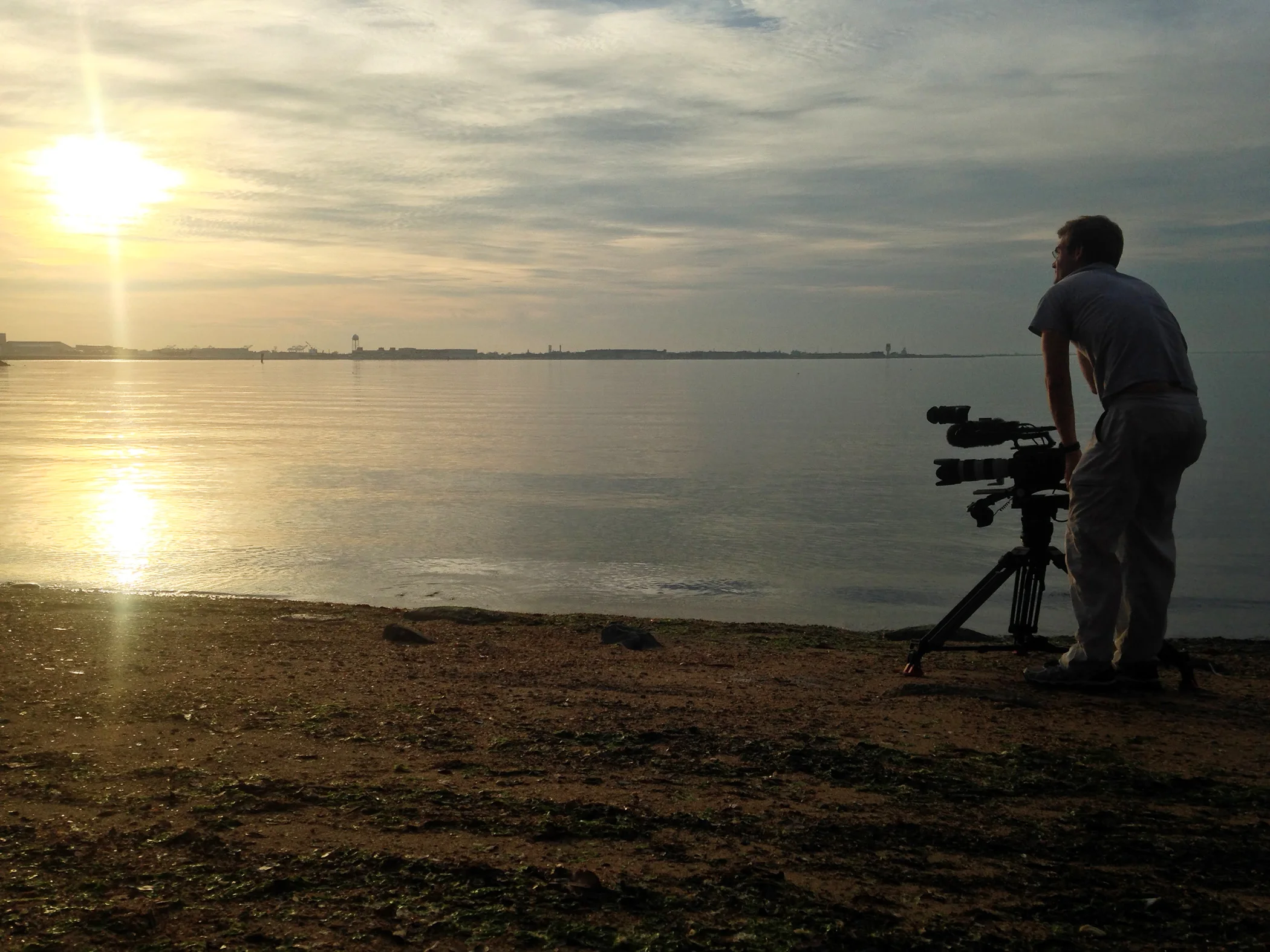 “Who Killed Lt. Van Dorn?” Director Zachary Stauffer in Norfolk, Virginia in December 2015.