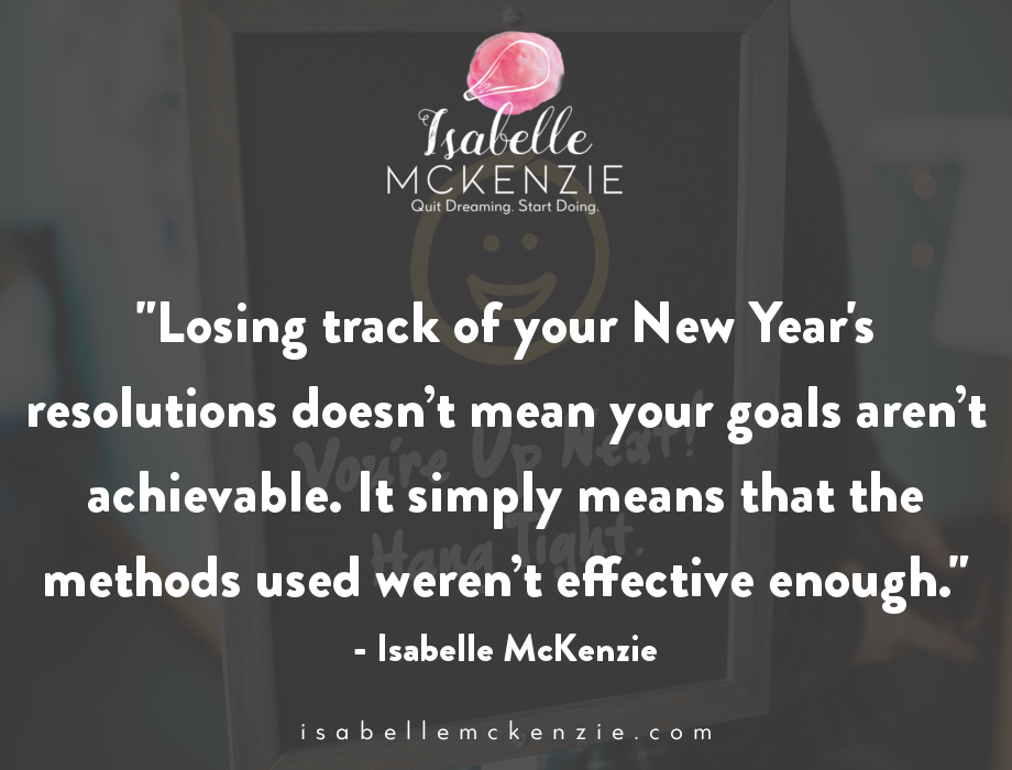 How To Keep Your New Year's Resolution + a FREE Challenge - Isabelle McKenzie 3