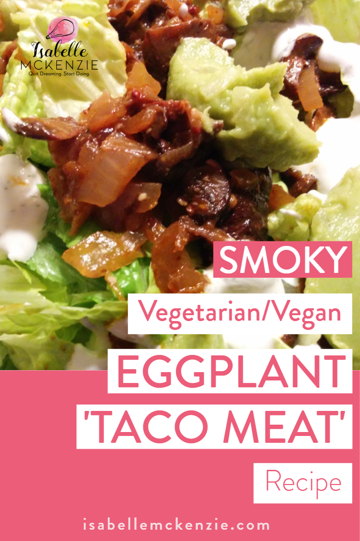 Smoky Vegetarian/Vegan Eggplant 'Taco Meat' Recipe
