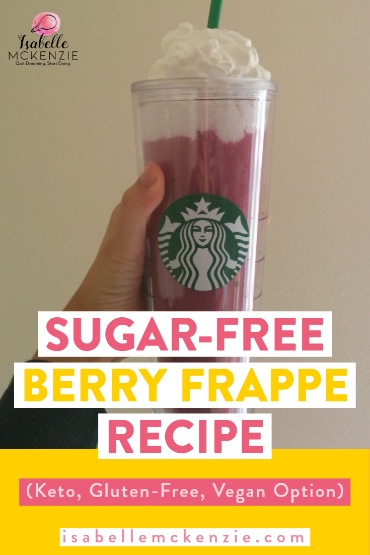 Sugar-Free Berry Frappe Recipe (Keto, Gluten-Free, Vegan Option) - Isabelle McKenzie