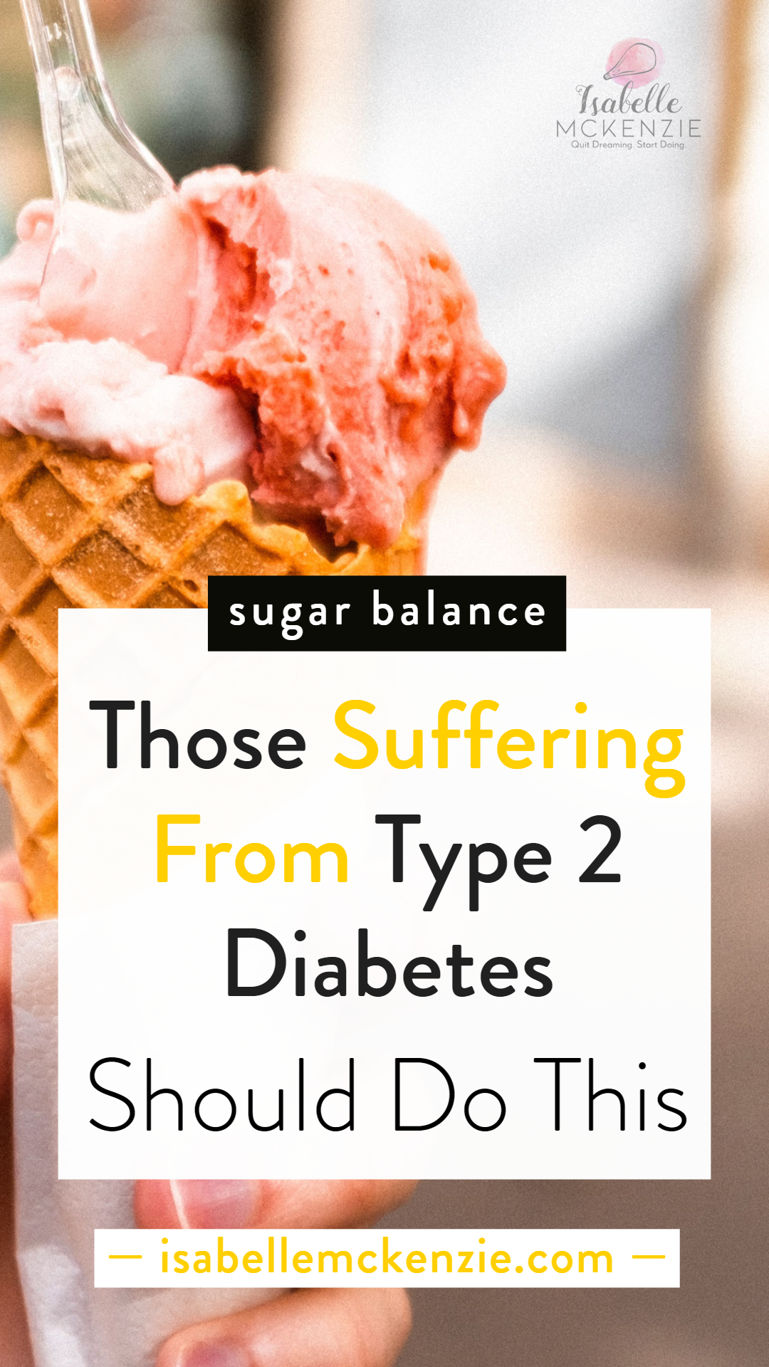  People Suffering From Type 2 Diabetes Should Do This - Isabelle McKenzie