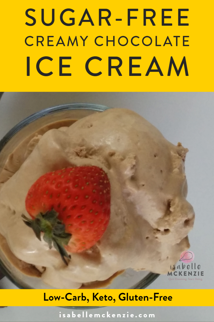 The Best Creamy Sugar-Free Chocolate Ice Cream (Keto, Diabetes Friendly, Low Carb, Vegan Option)