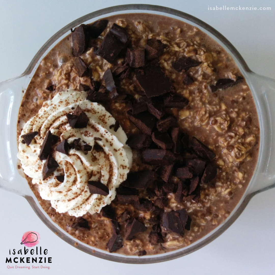 Sugar Free Chocolate Overnight Oats - Monkey and Me Kitchen Adventures