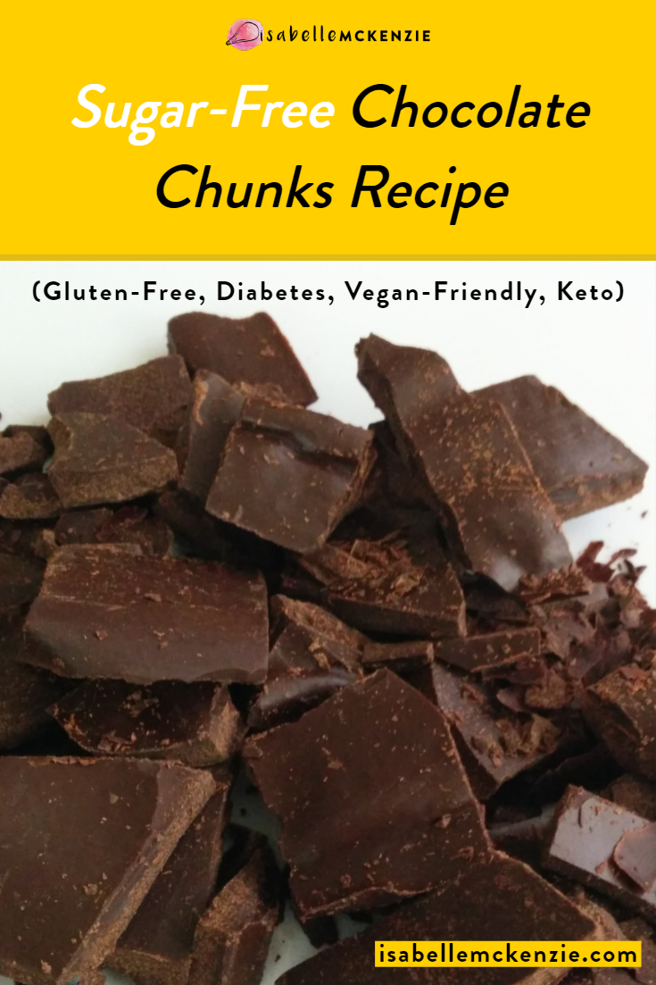 Sugar-Free Chocolate Chunks Recipe (Vegan, Keto, Low-Carb, Gluten-Free)