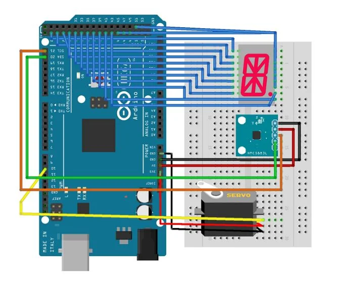 Digital Compass Circuit Diagram