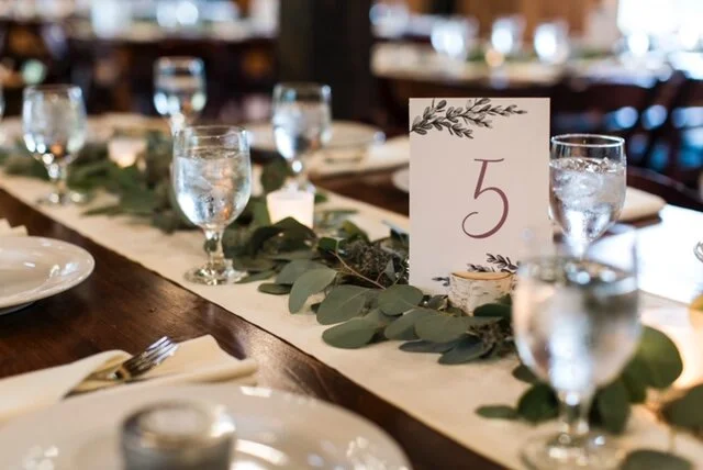 White Table Numbers