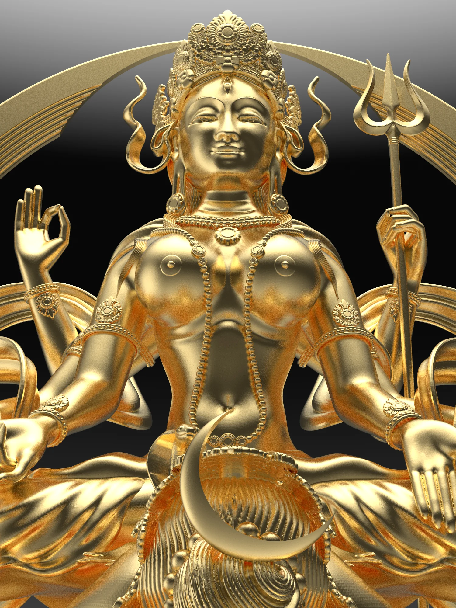 Parā (close-up) gold plated bronze variable dimensions