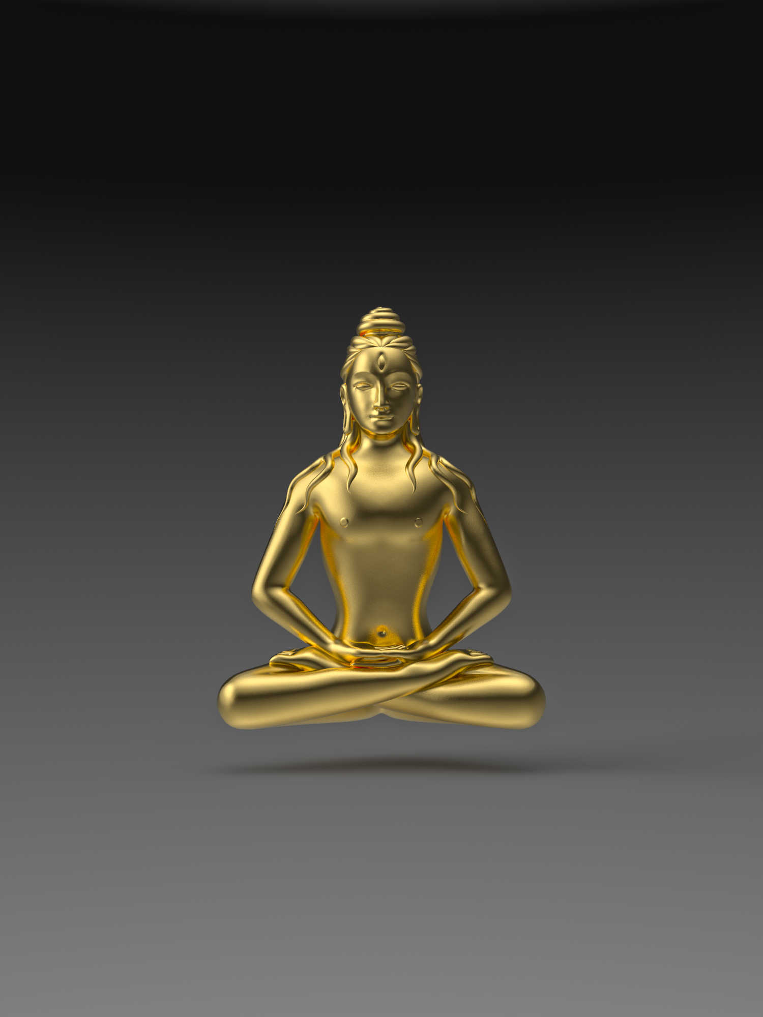 Anuttara Śiva gold 2.5 x 2 x 1 cm