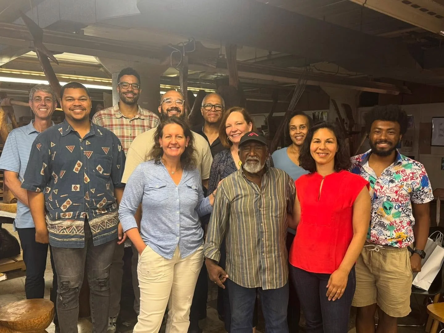 Behind the scenes inside the living legend, Thaddeus Mosley&rsquo;s studio! Thad&rsquo;s talent and creative spirit are inspiring. We were excited to share this amazing experience with the @pghsymphony Paul J. Ross Fellows.