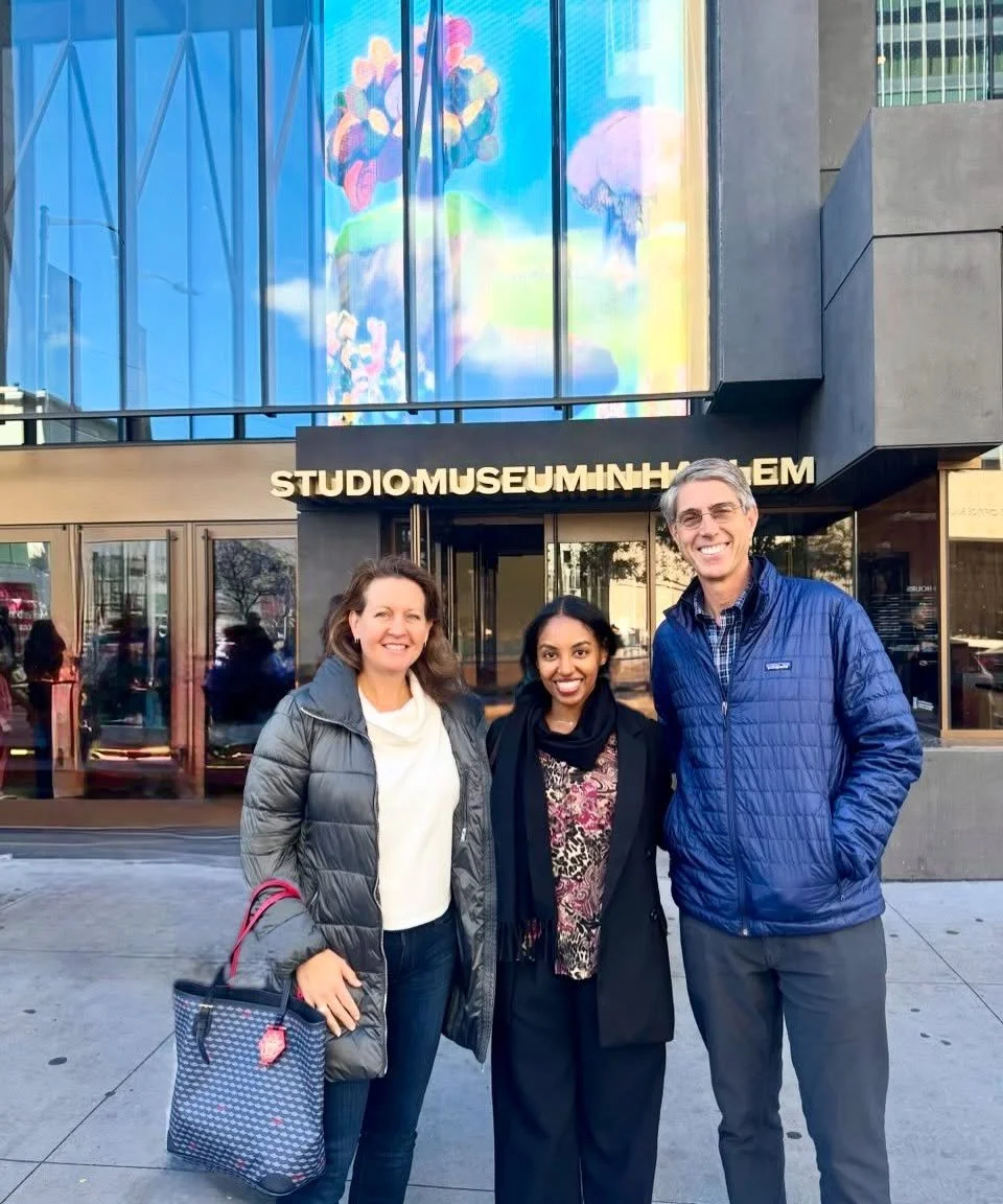 We were so fortunate to enjoy the re-opening of Studio Museum in Harlem with Curatorial Assistant Kiki Teshome - also the Inaugural Margaret Powell Curatorial Fellow (2020-2022) at Carnegie Museum of Art.

And look who we ran into - Thelma Golden, St