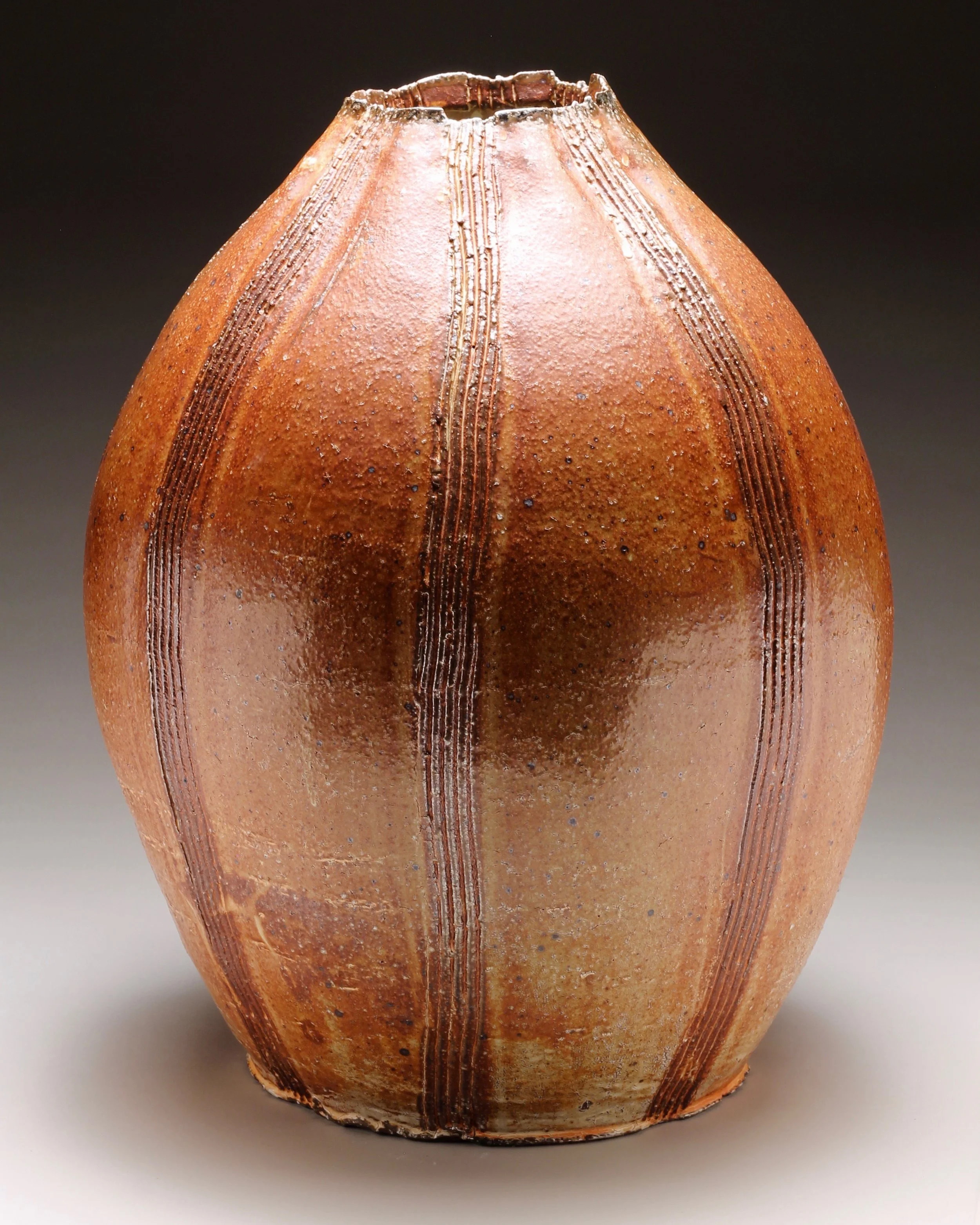 Round Red Jar