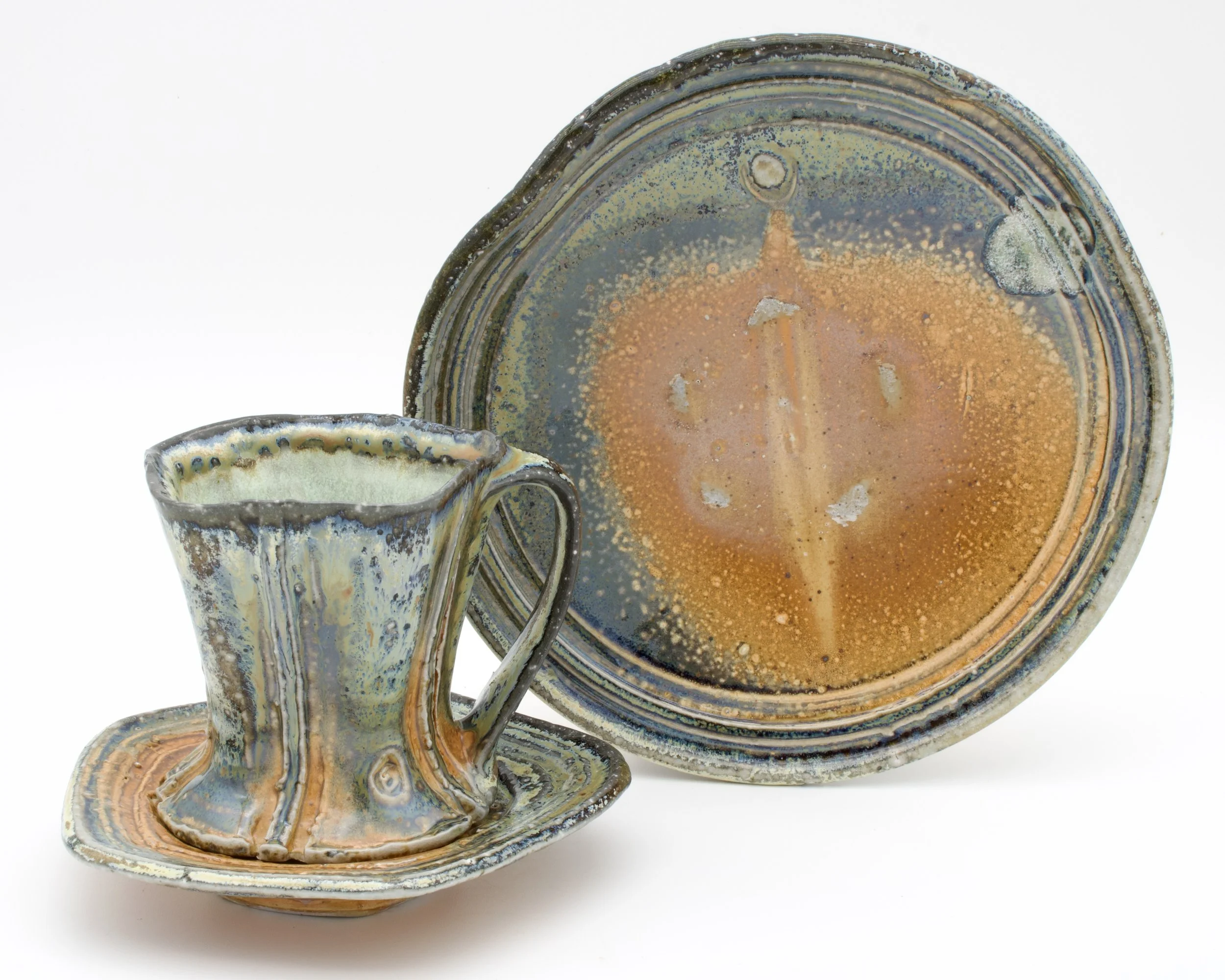 Orange Coffee & Sandwich Set