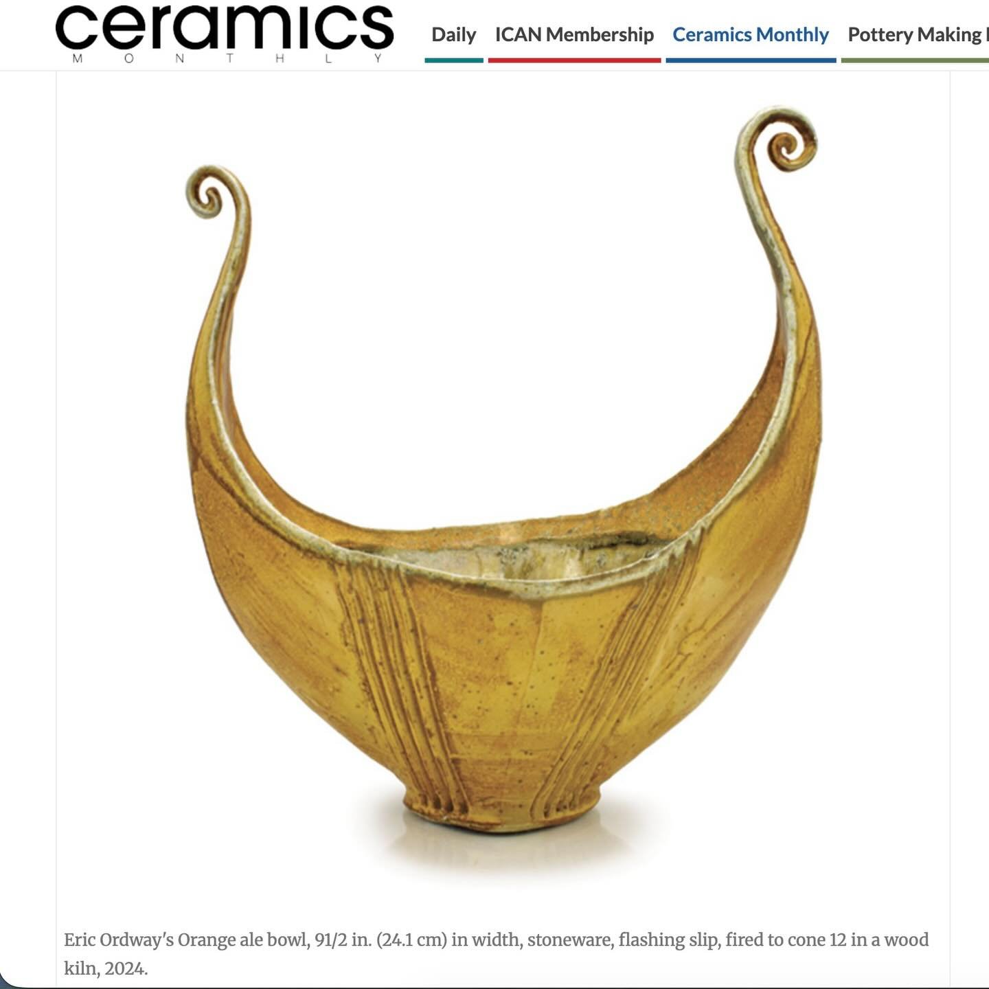 I&rsquo;m very thankful to have my process article, &ldquo;Ale Bowls&rdquo; published in the December addition of @ceramics_monthly and @ceramicartsnetwork! 
I feel very blessed to have this monthly publication highlighting what&rsquo;s going on in t