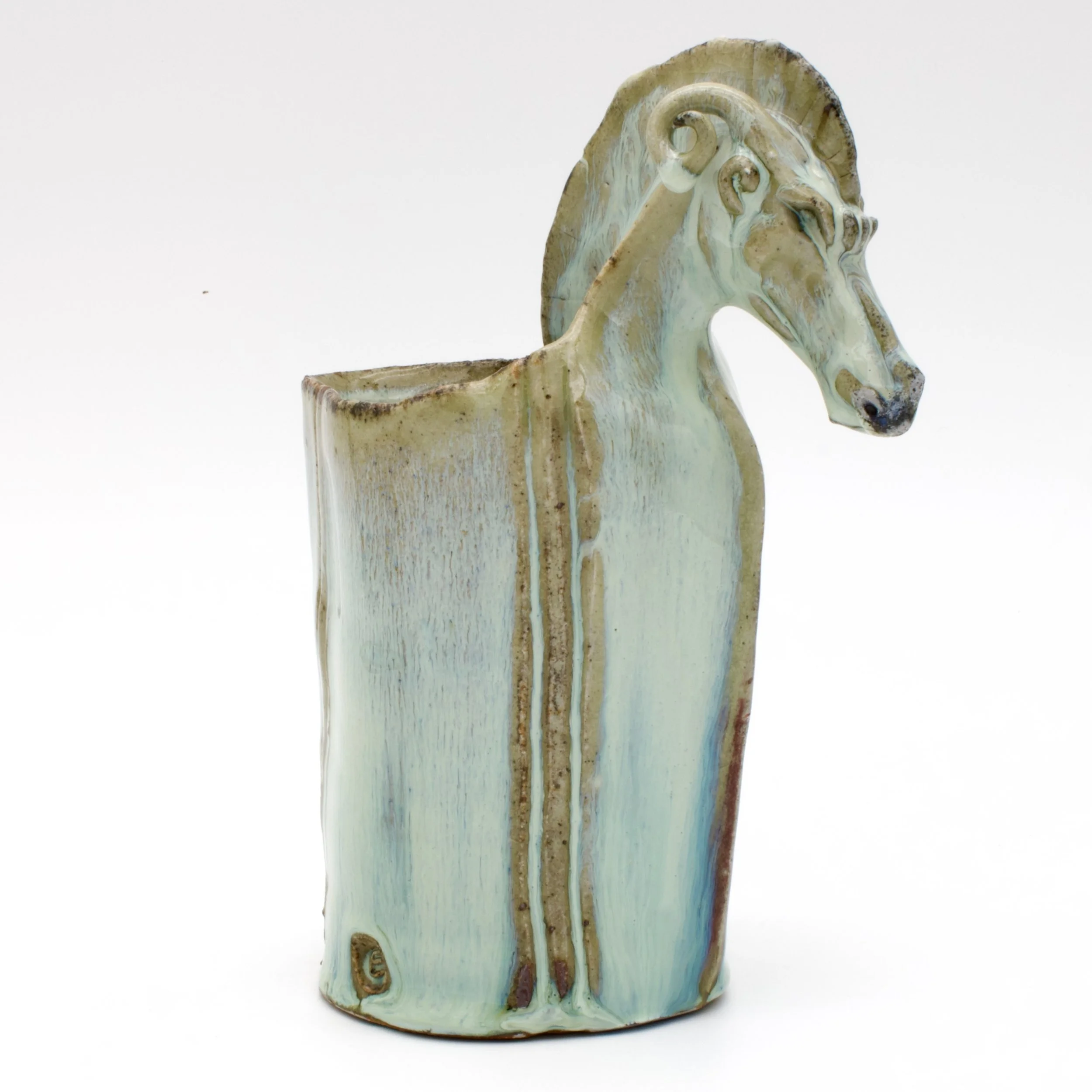 White Dragon-headed Tiki Mug