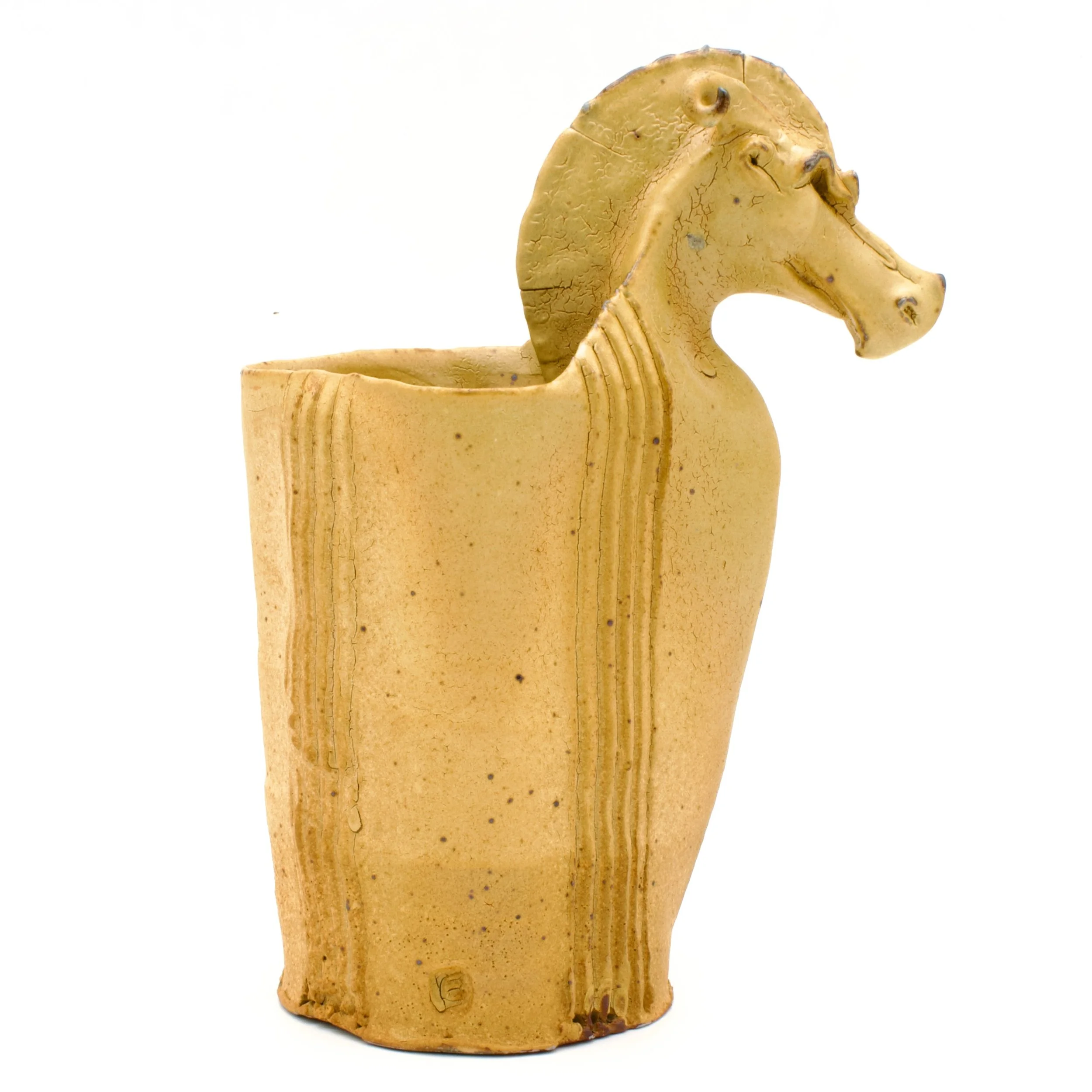 Yellow Dragon-headed Tiki Mug 
