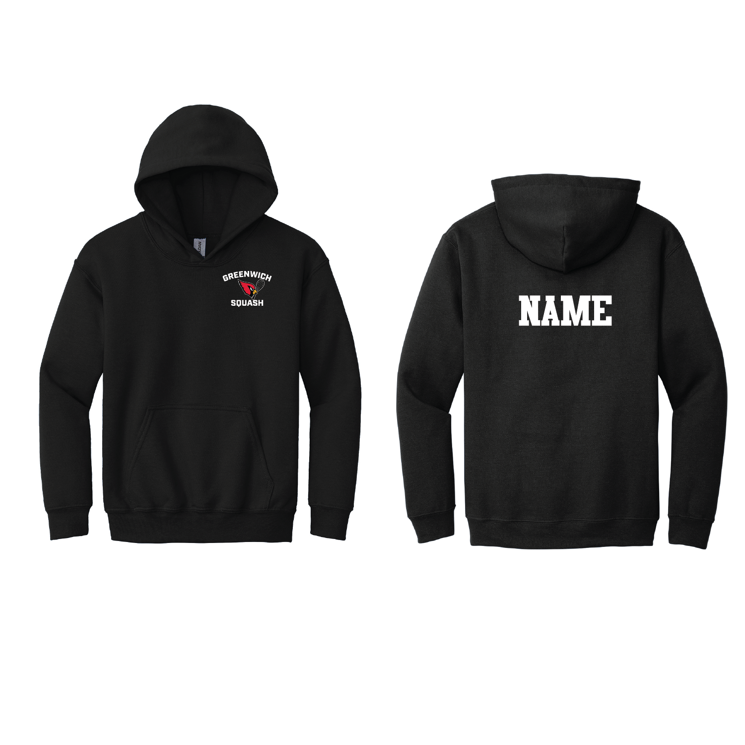 Greenwich Squash - Crest Print Hoodie