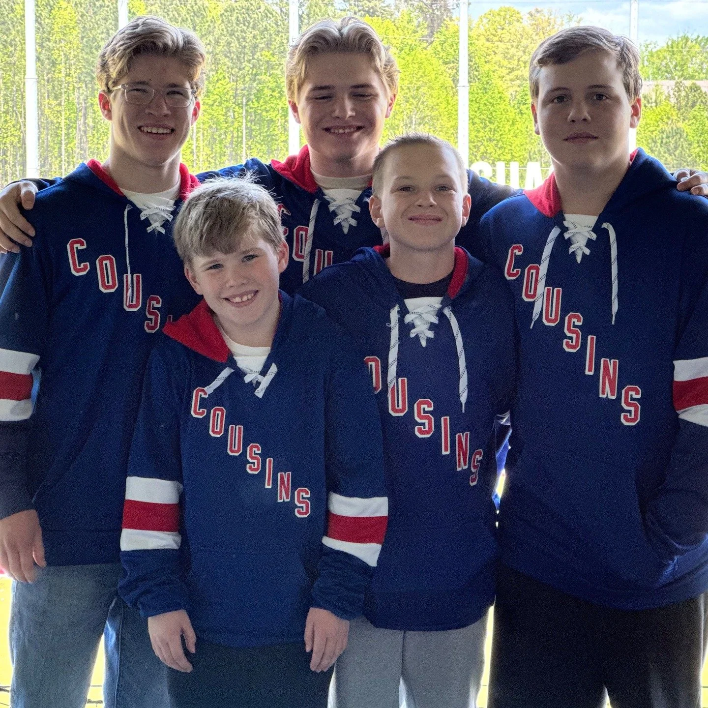Cool trip for some Greenwich Hockey playing Rangers fans! Have fun in Raleigh and LGR's! #nyrangers #cousins #customhoodie