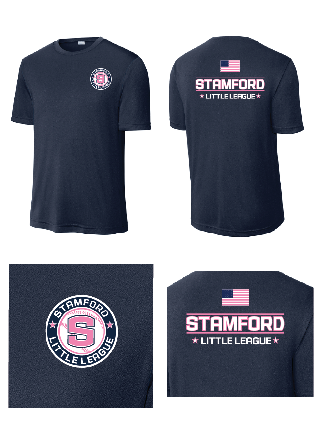 Performance T - F/B (Youth & Adult) - Navy/Pink