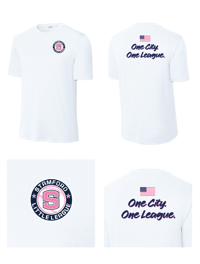 Performance T - F/B (Youth & Adult) - White PINK!