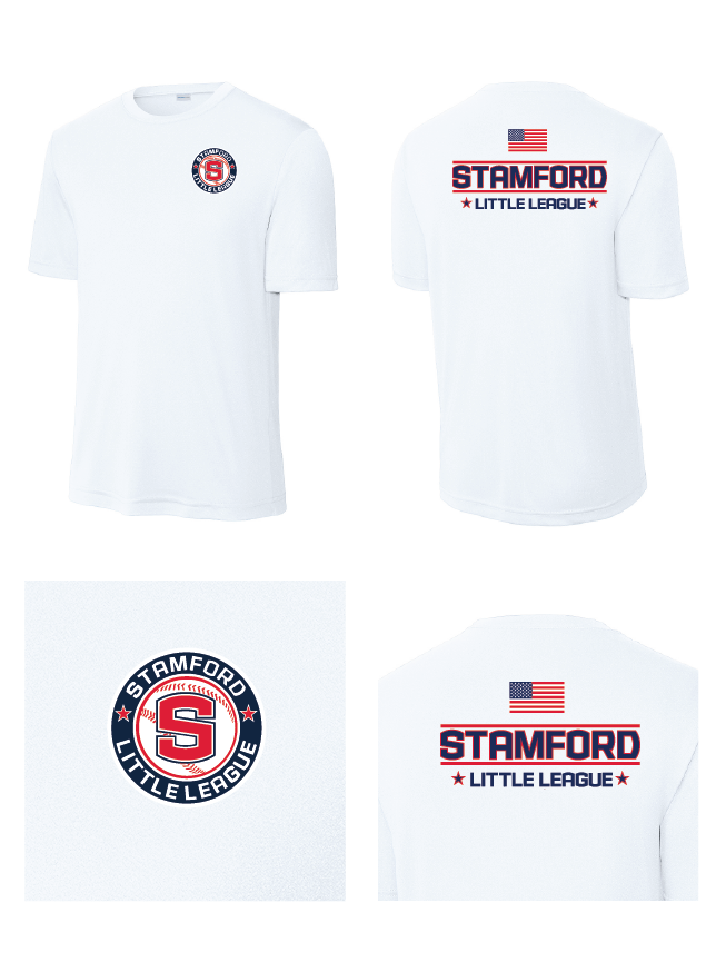 Performance T - F/B (Youth & Adult) - White/Red