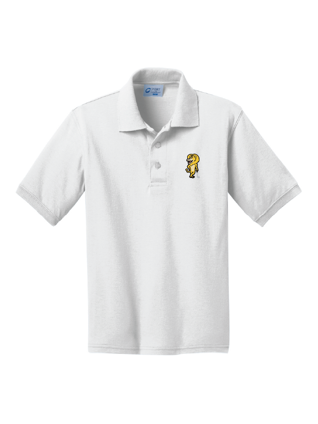 Milbrook Lion Mascot Polo - White