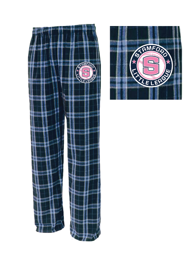 Flannel PJ Pant- Youth & Adult - Navy PINK!