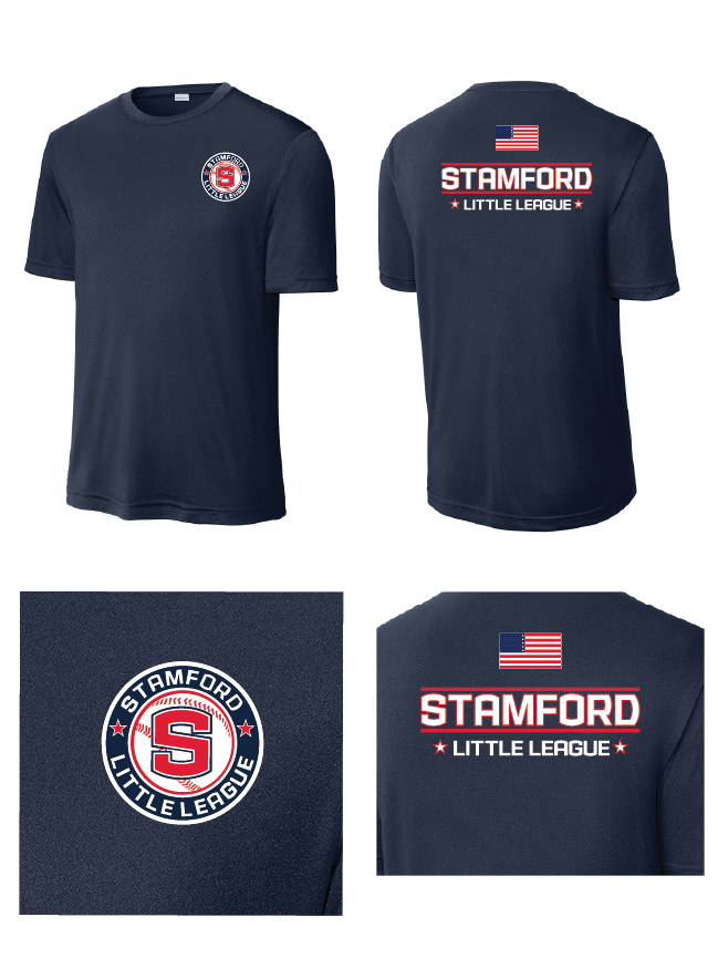 Performance T - F/B (Youth & Adult) - Navy/Red