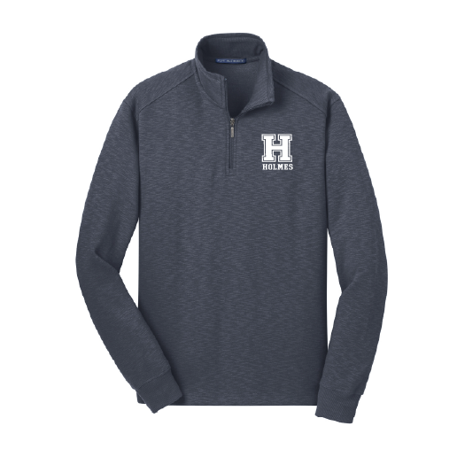 Holmes School H Logo- Port Authority® Slub Fleece 1/4-Zip Pullover