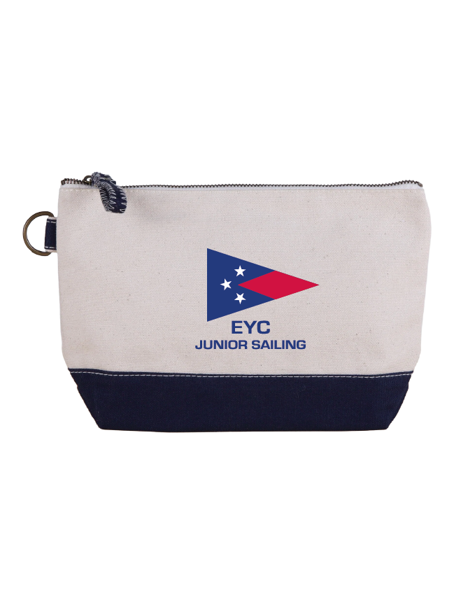 EYC - Zip Top Pouch - Nat/Navy