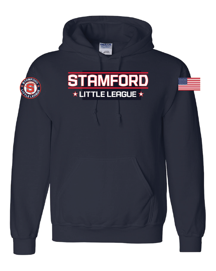 Dry Blend Fleece Hoodie - Youth & Adult - Navy - optional name/number - scroll below