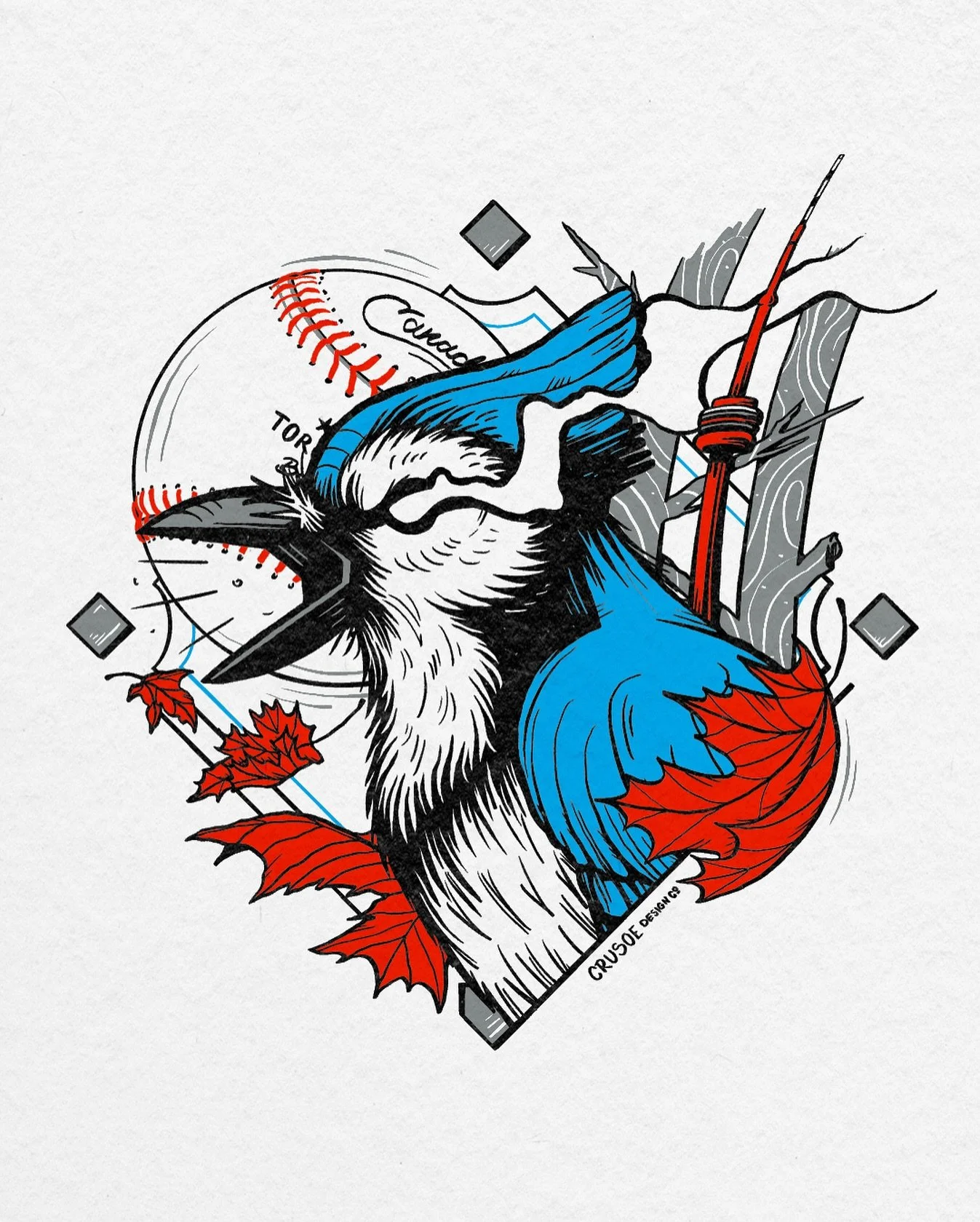 It&rsquo;s been a while since I made some Toronto Blue Jays inspired artwork. Not sure what I&rsquo;ll do with this yet. Let&rsquo;s Go Blue Jays!!

#bluejays #torontobluejays #toronto