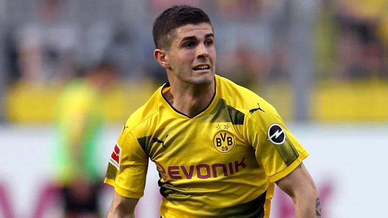Chrisitan Pulisic currently plays for Borussia Dortmund but will join England’s Chelsea next season