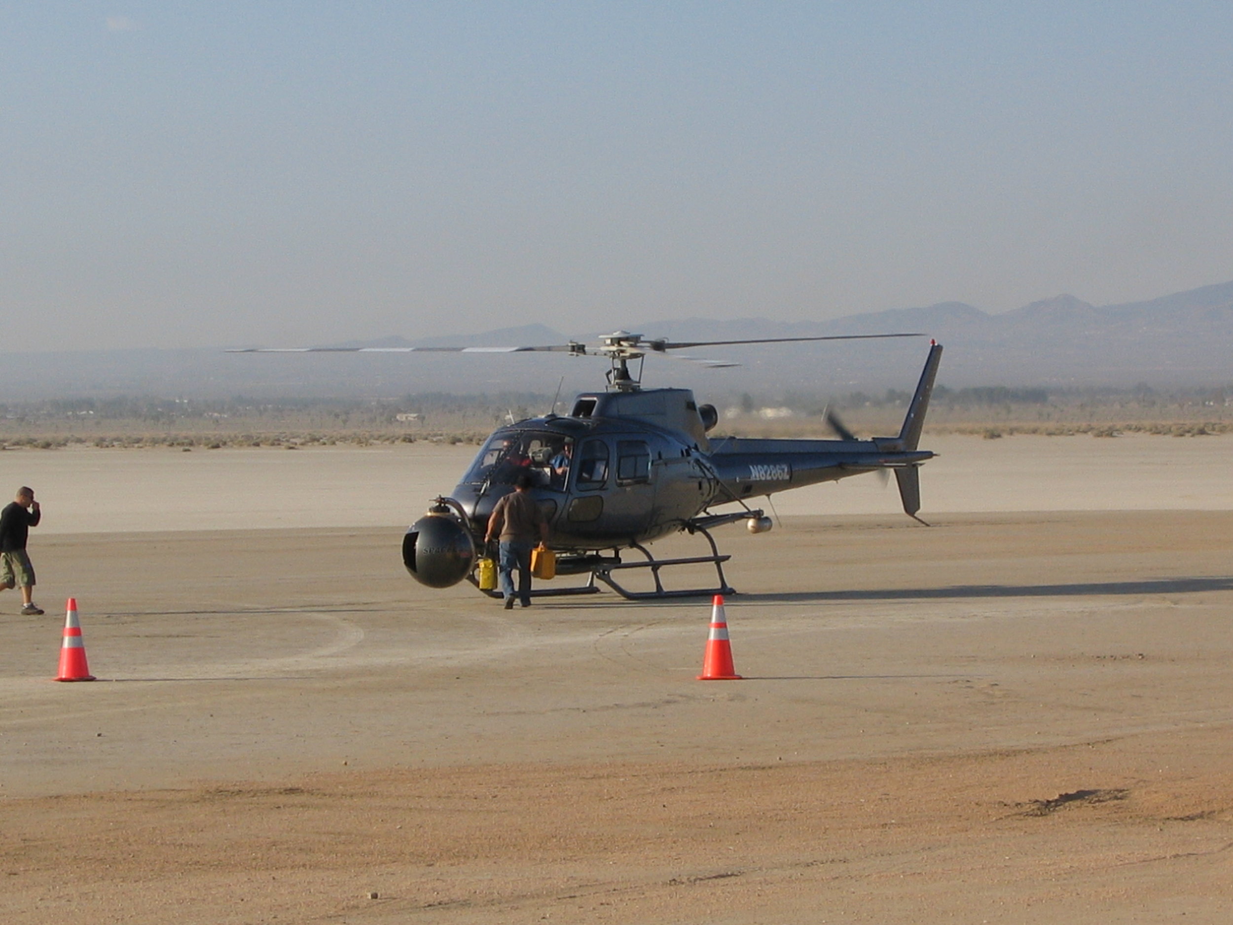 Camera Helicopter used for long tracking shots
