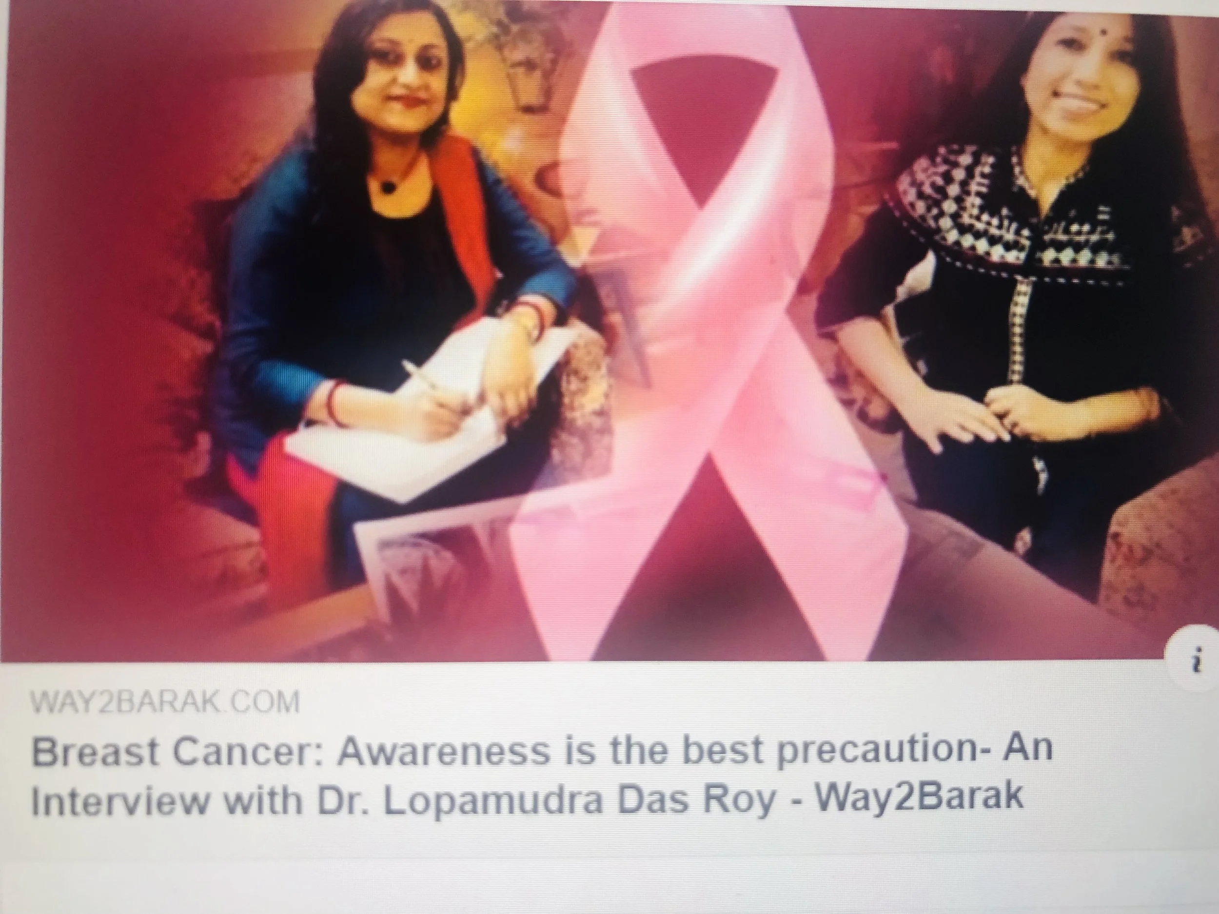 Dr Lopamudra Das Roy - Way2Barak News Channel, India
