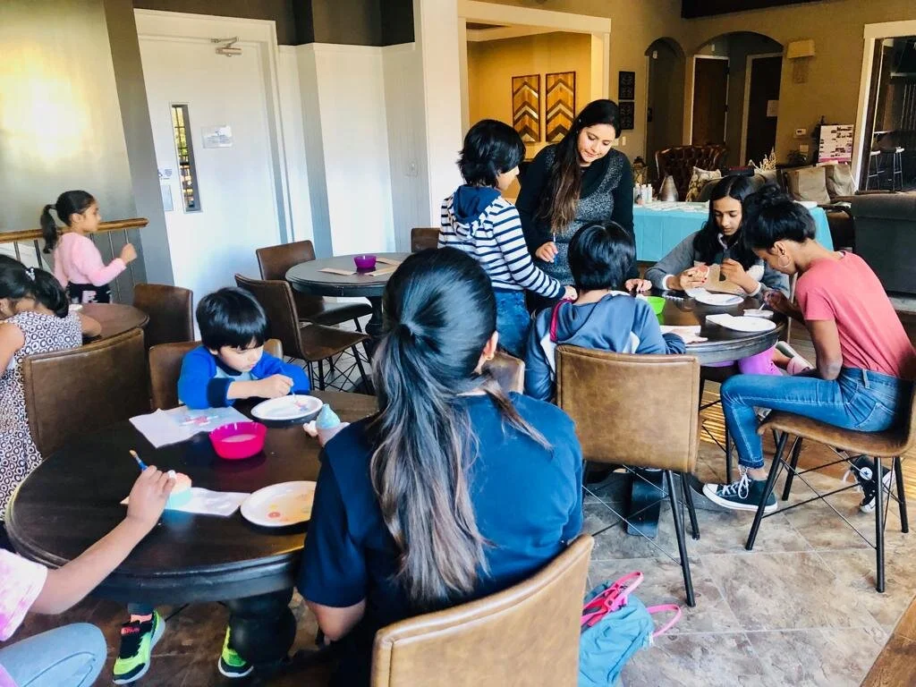 Paint your own pottery Christmas ornaments, Concord, NC