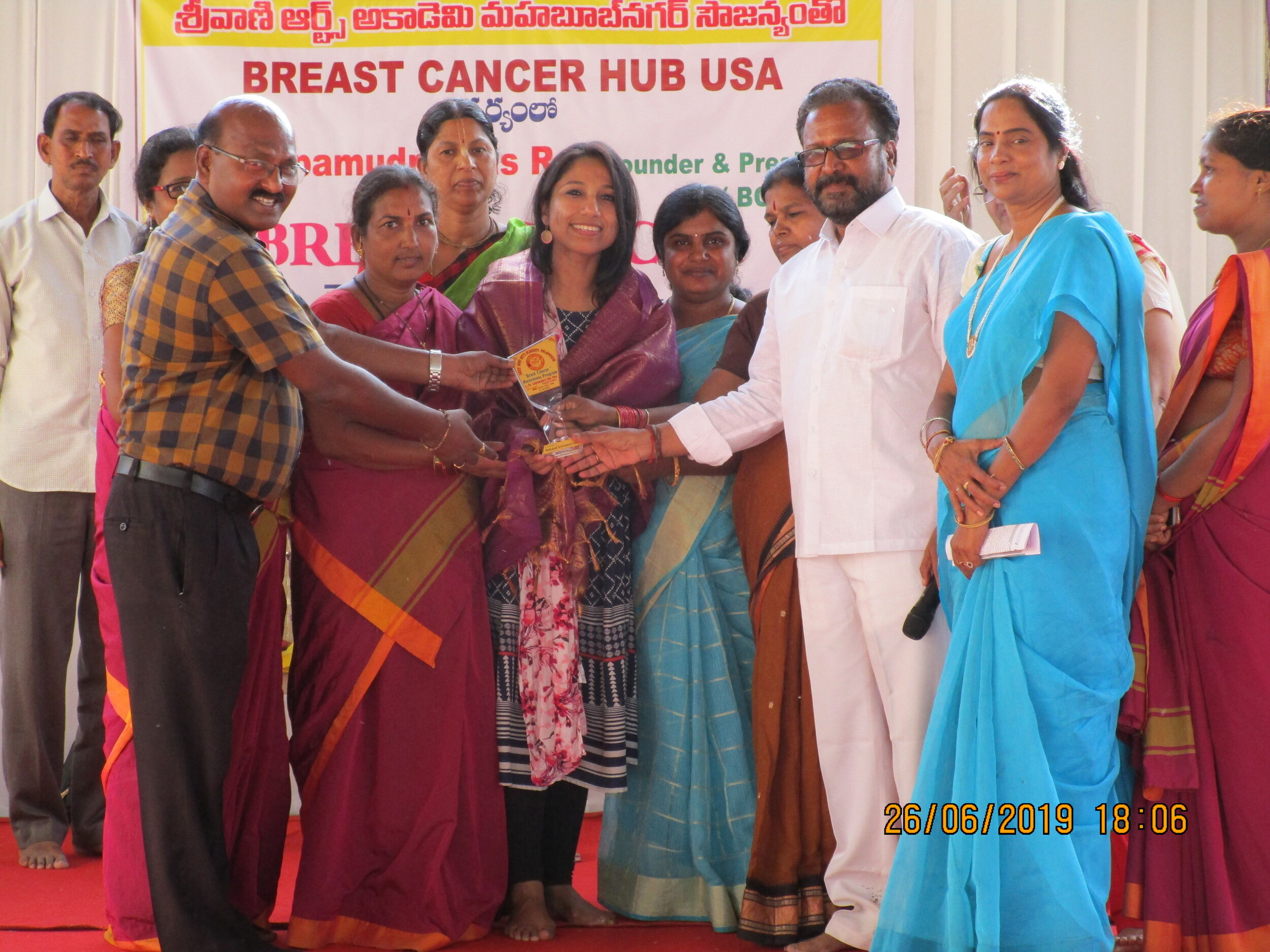 Breast Cancer Awareness Workshop at Mahbubnagar, State of Telangana 