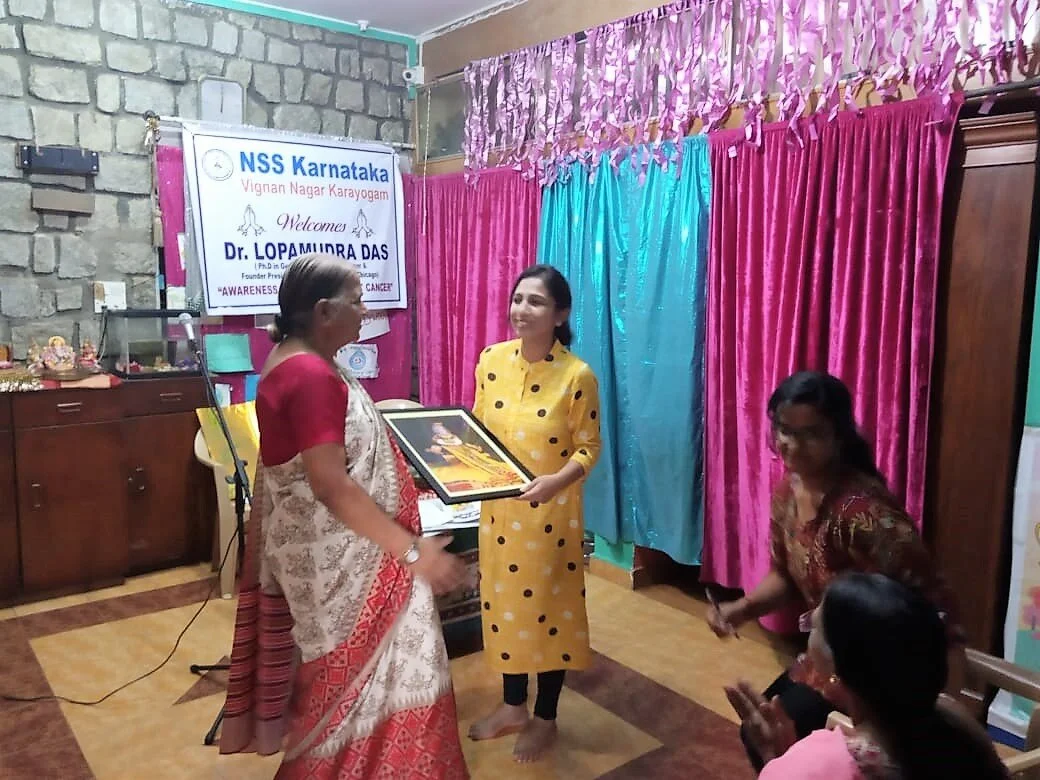 Breast Cancer Awareness Session with Nair Seva Sangh (NSS), Karnataka