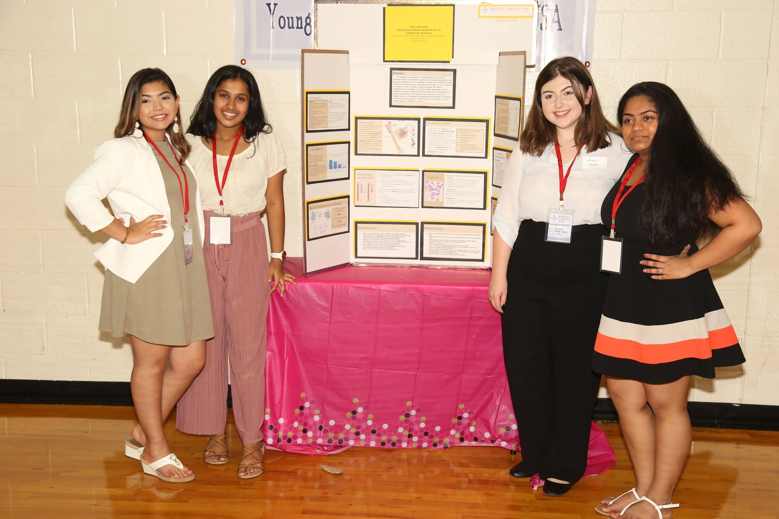 Team Advocate (Leukemia); Anuska Mondalٰ, Emma Woodle, Nandika Komirisetti, Shaista Sayeed