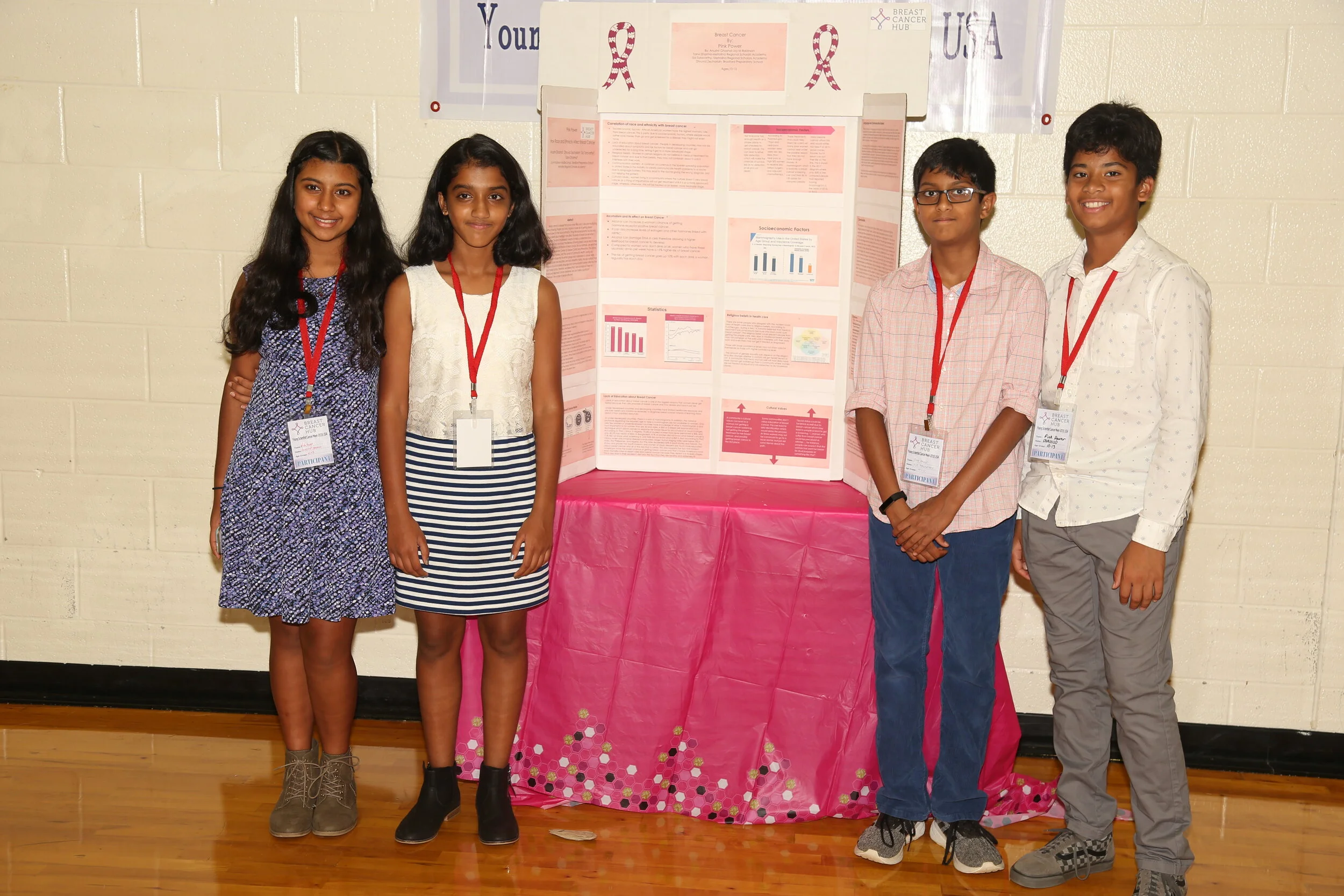 Pink Power (Ethnicity &amp; Breast Cancer);   Anushri Ghoshal, Dhruvid Zechariah, Sid Tatavarthy, &nbsp;Tanvi Sharma  