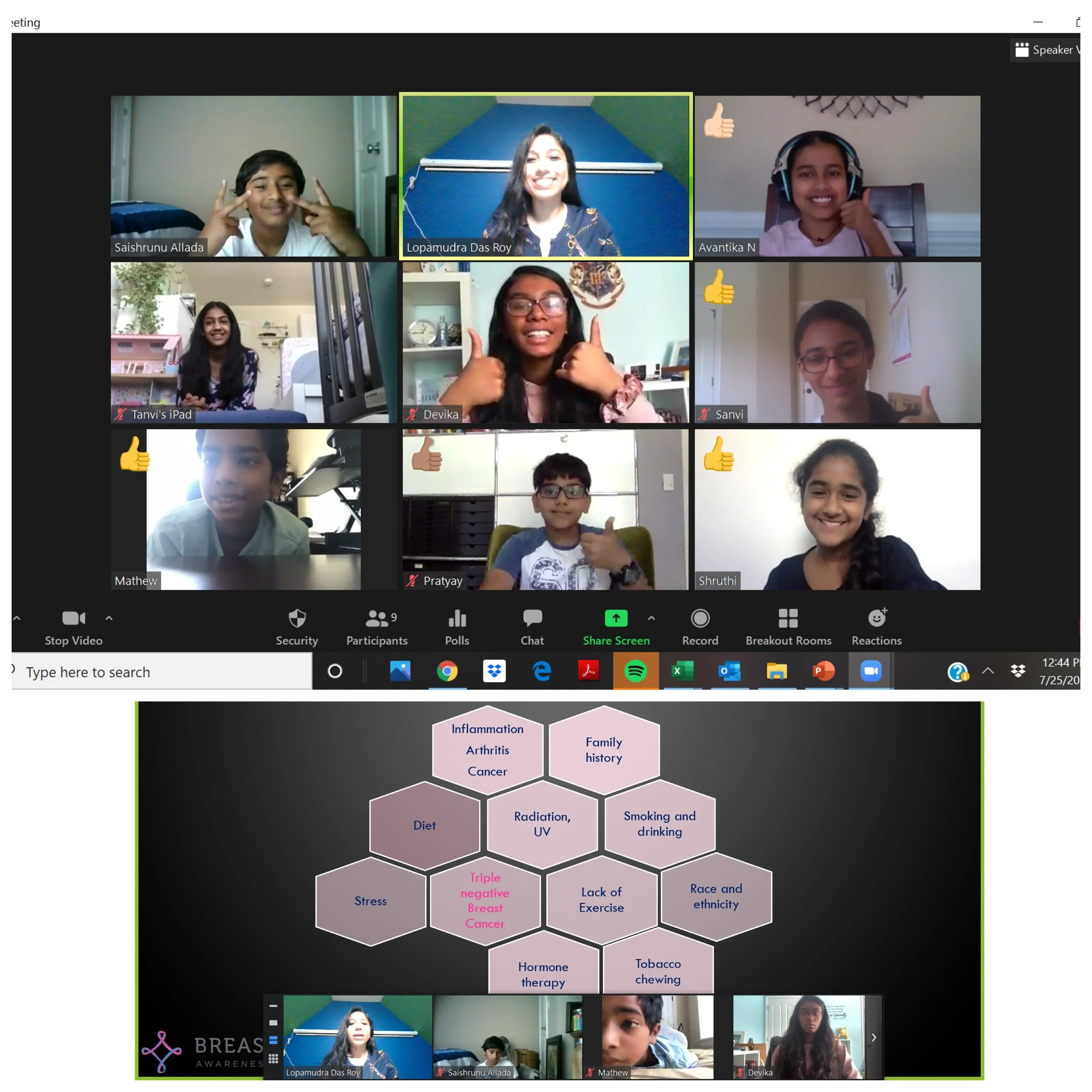 Day 4-Team D (July 25, 2020) BCH Youth Ambassador Project-Mentoring session