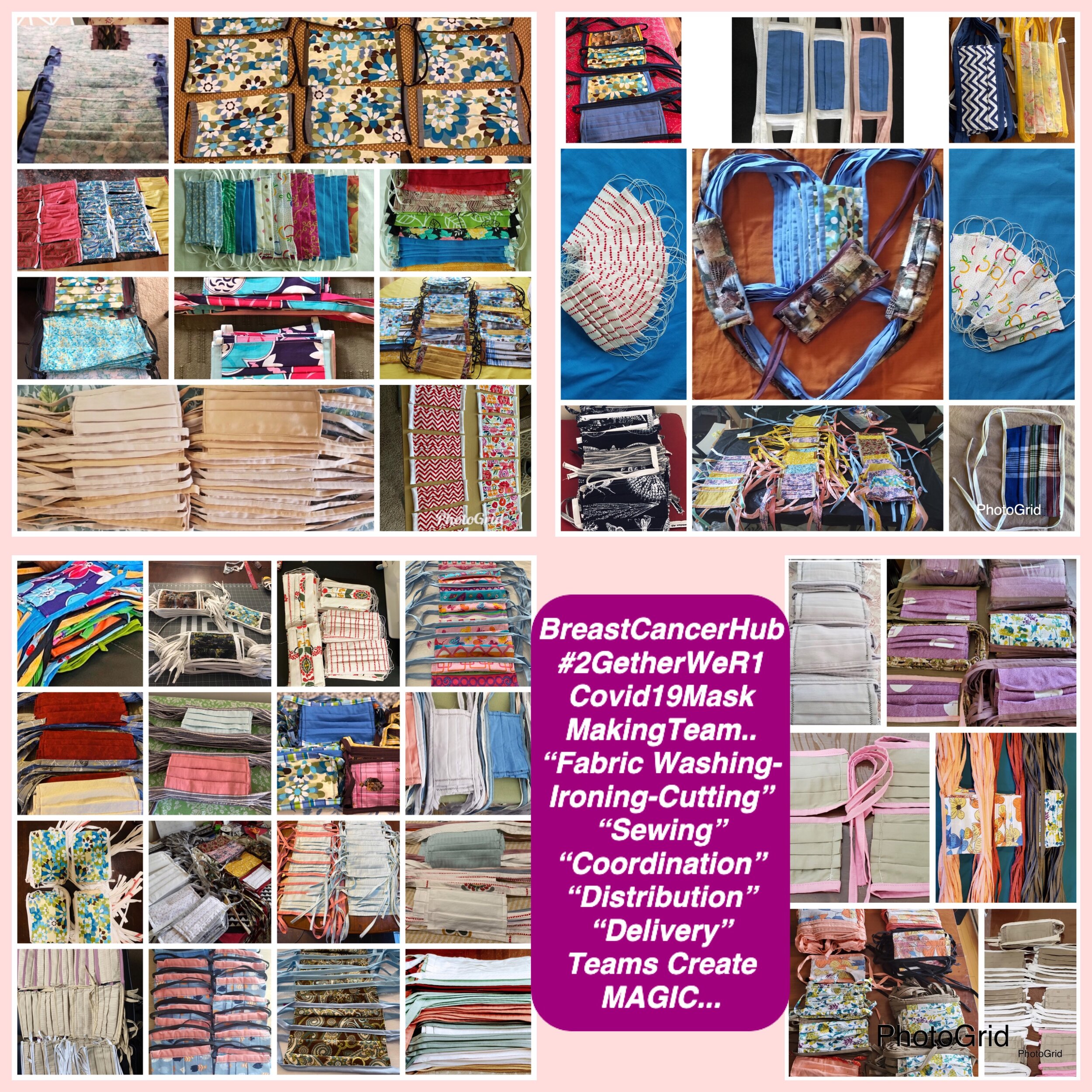 BCH 2GetherWeR1 Mask Making Team Creates Magic