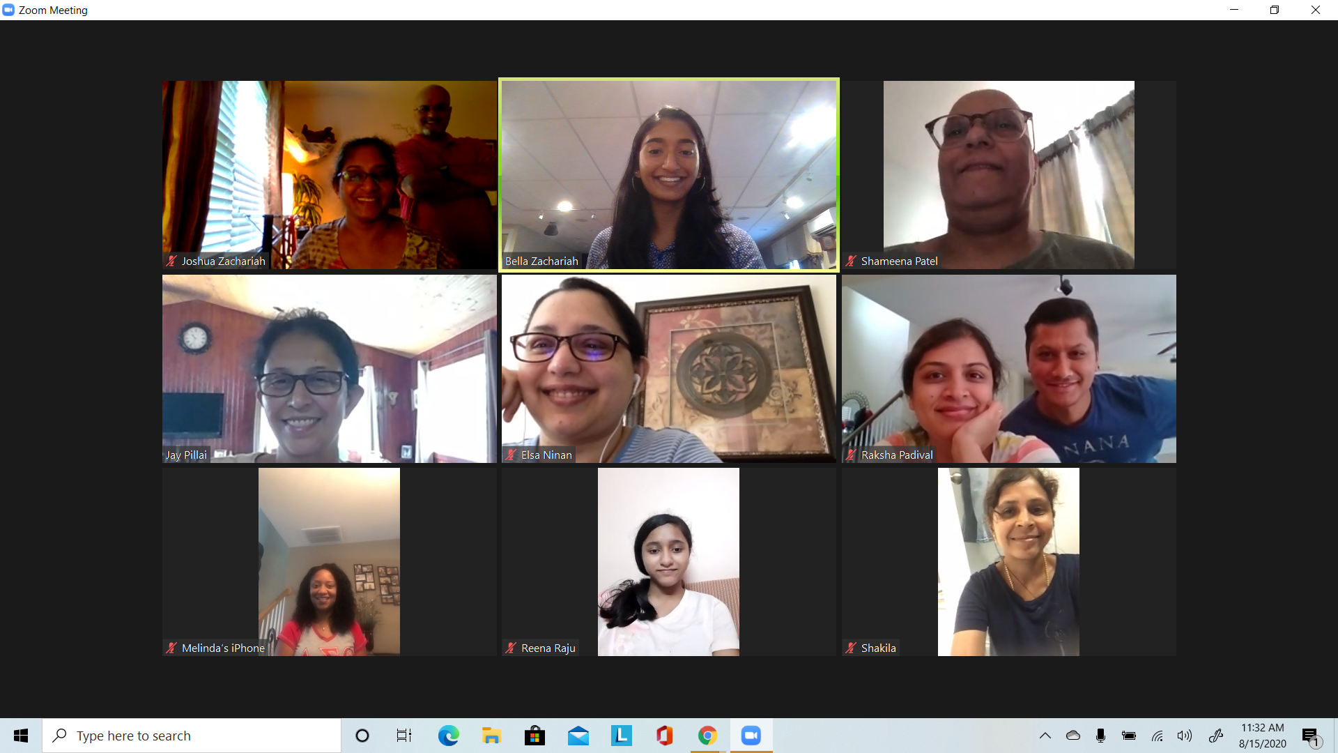 Isabelle Zachariah, BCH Youth Ambassador conducting independent webinar
