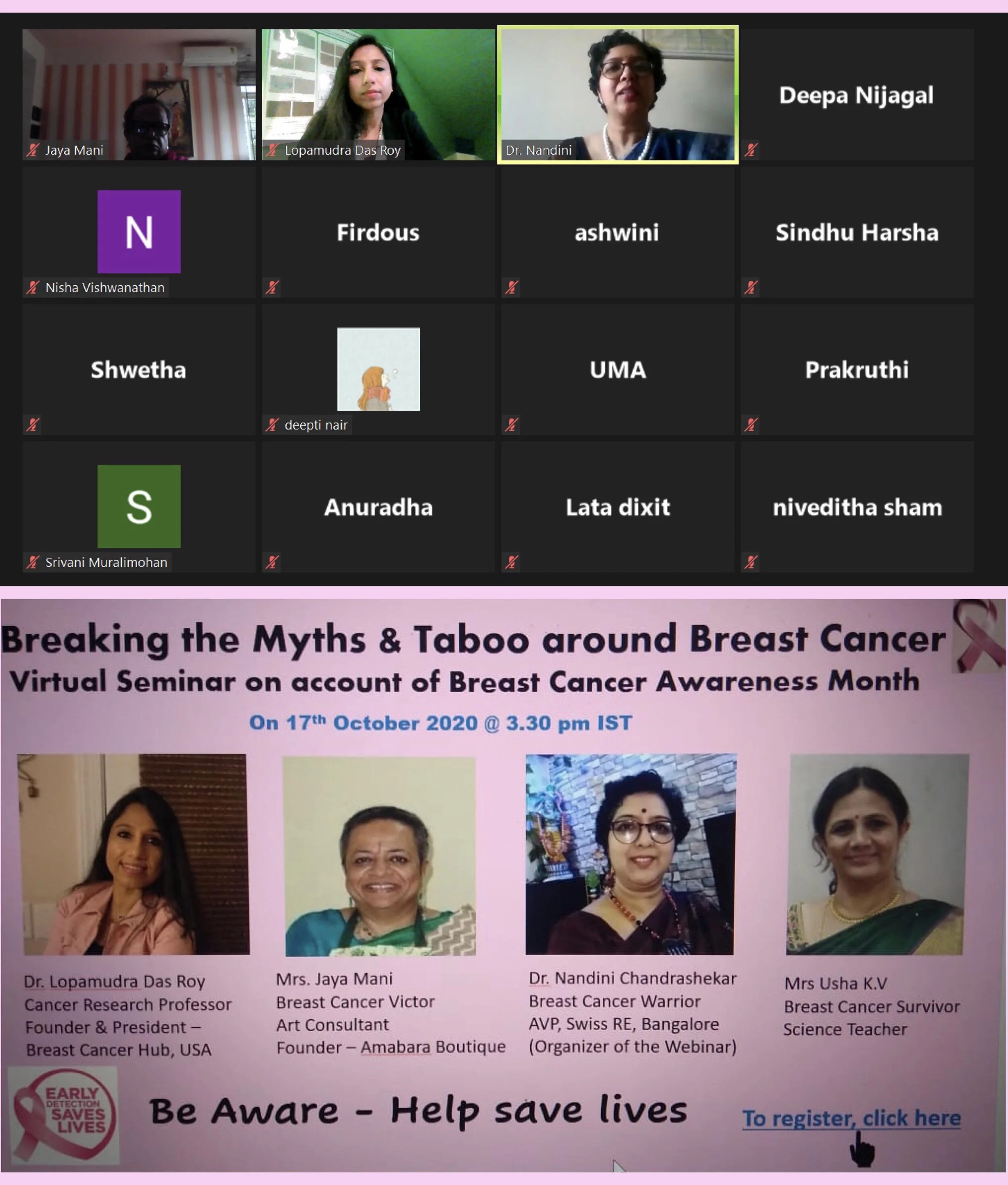  Community outreach - virtual seminar