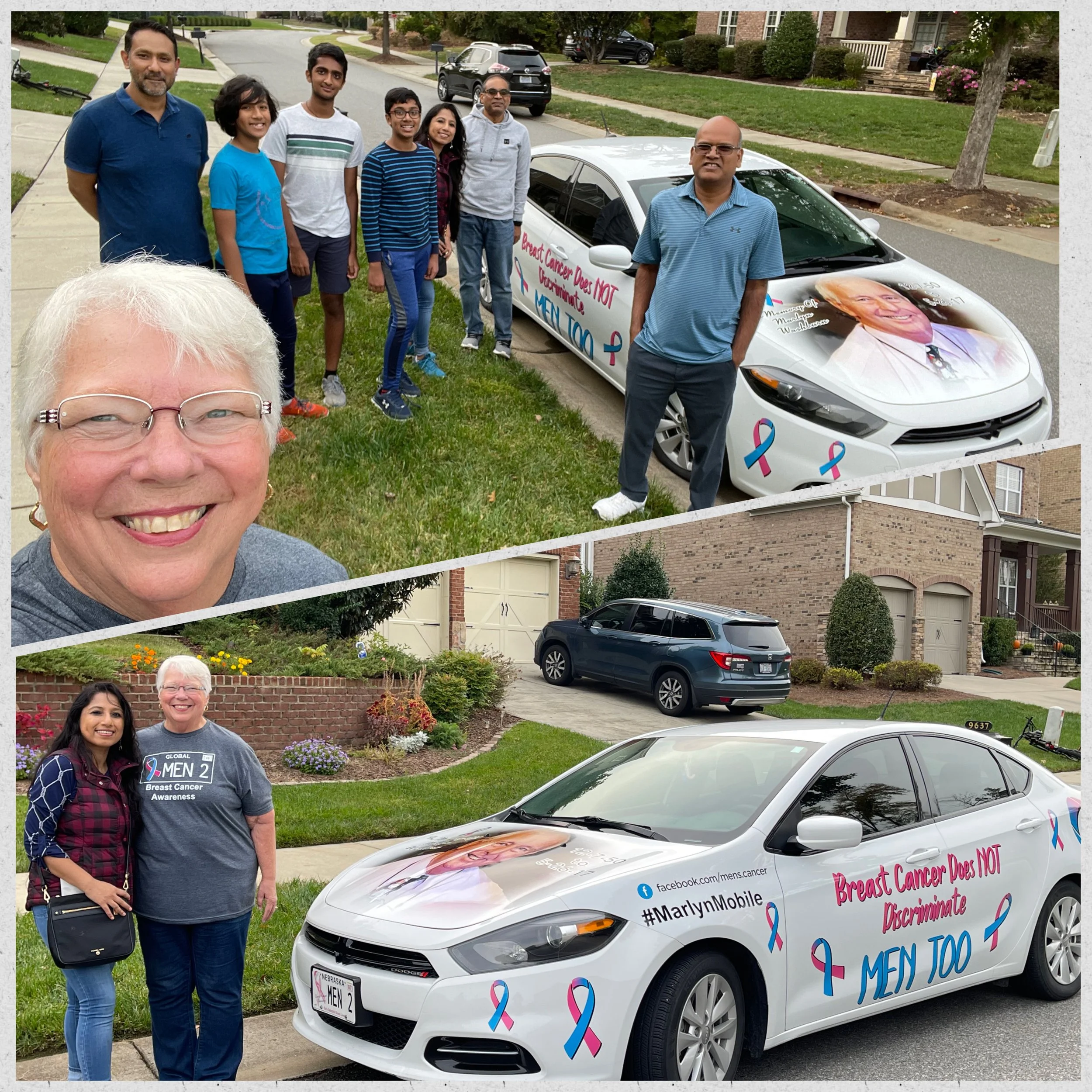 Marlyn Mobile Male Breast Cancer Awareness Car