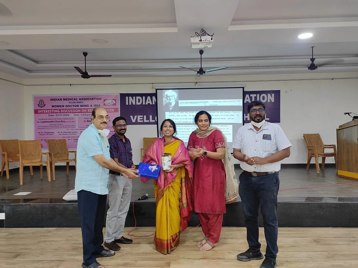 Indian Medical Association (IMA) Vellore, &amp; IRIA
