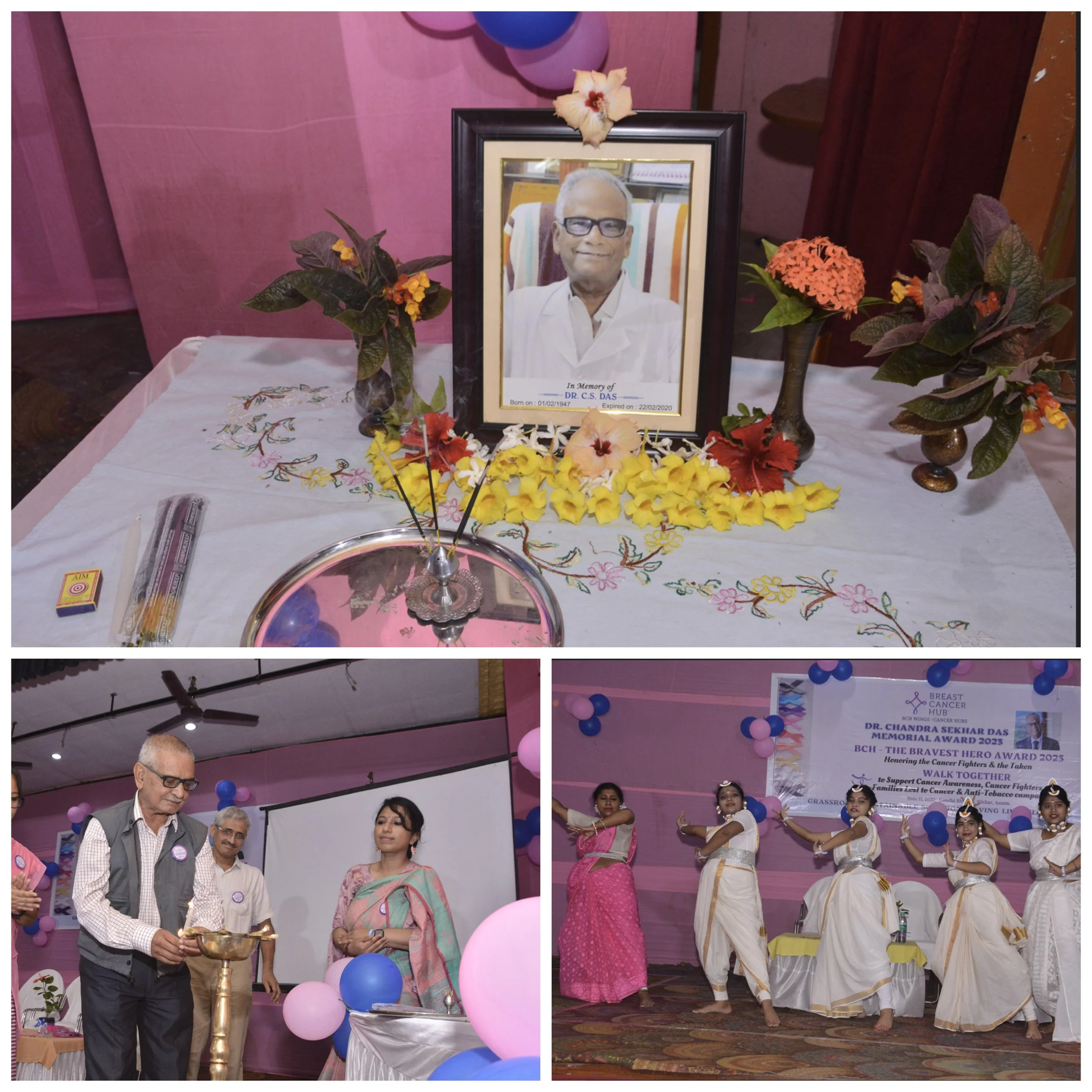 Dr. Chandra Sekhar Das Memorial ceremony inauguration by Dr K.K Das, Dr. Kannan &amp; Dr Lopa Das Roy.