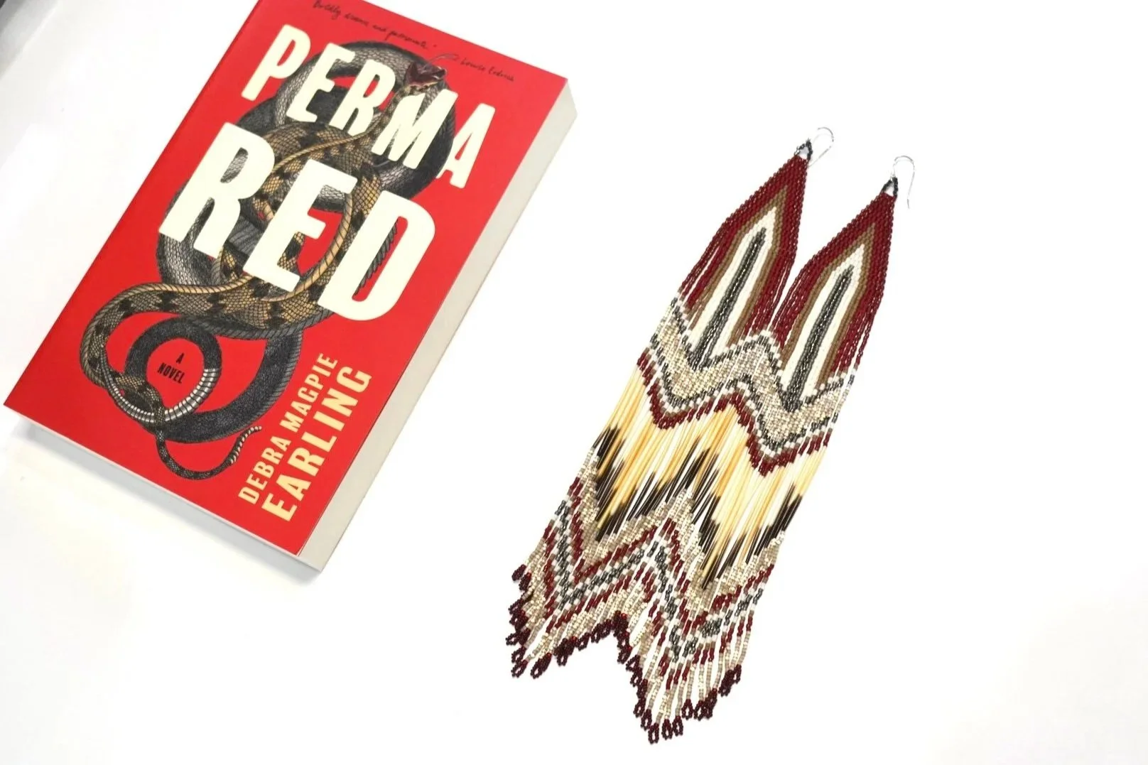 Perma Red Custom Earrings, 2024