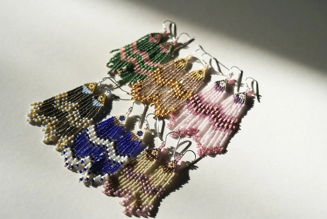 Medium Beaded Florals