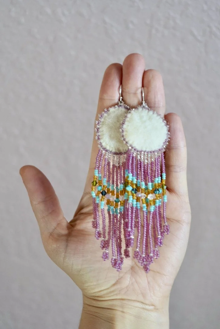 Wool Earrings
